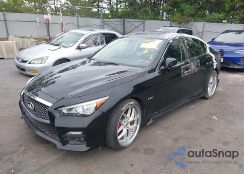 2017 Infiniti Q50 3.0T Red Sport 400 from USA, damaged, VIN JN1FV7AP0HM850041